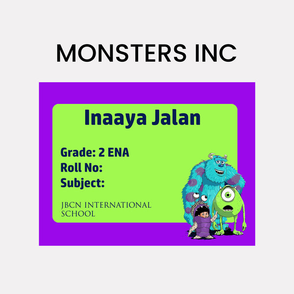 Book Labels & Stickers - CARTOON CHARACTERS - Chatterbox Labels - Book Labels