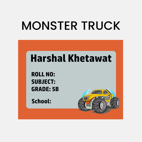 Book Labels & Stickers - CARS & WHEELS - Chatterbox Labels - Book Labels