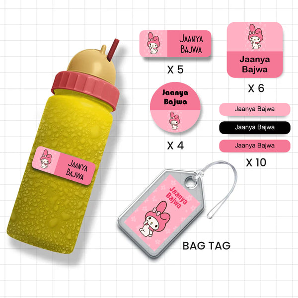 Assorted Shapes Waterproof Labels - My Melody Theme