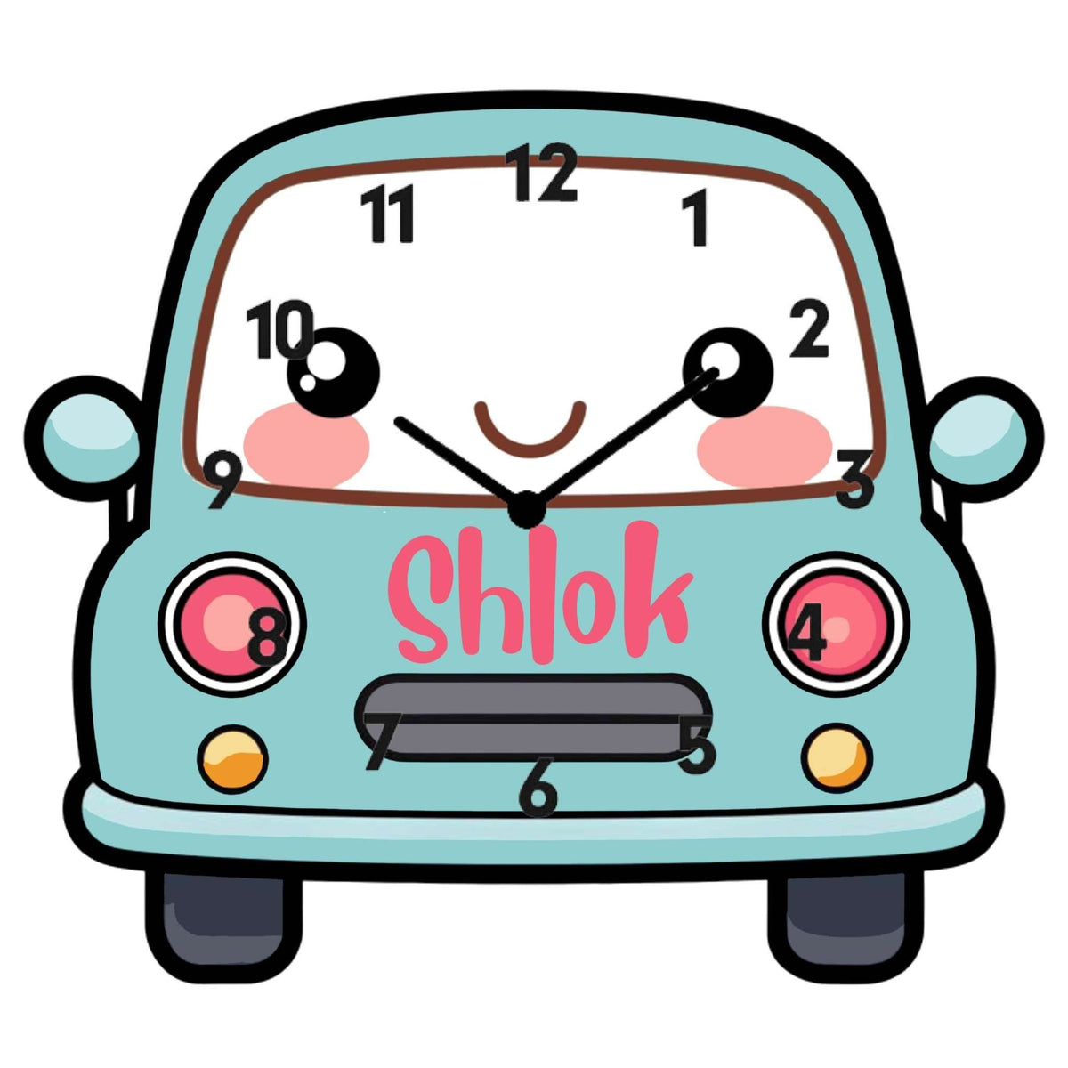 Personalised Acrylic Wall Clock - Speedy Seconds - Chatterbox Labels - Wall Clock
