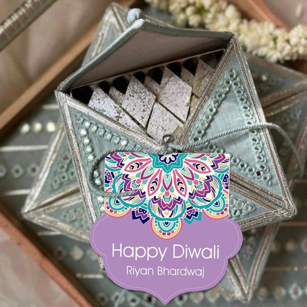 Happy Diwali Gift Tags/Gift Labels - Die - Cut Shape - Majestic Motif Design - Chatterbox Labels - Gift Tags