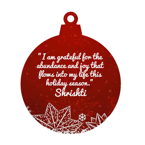Personalized Manifesting Christmas Ornaments