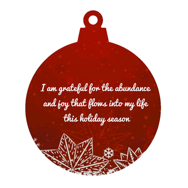 Personalized Manifesting Christmas Ornaments Chatterbox Labels