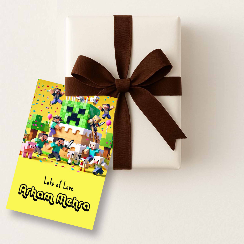 Minecraft Toy Tags Customised Gift tags / Gift Stickers - Minecraft theme