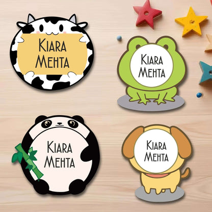 Waterproof Personalised Custom Shape Stickers - Pet Parade - Set of 24 Assorted Set - Design Labels & Stickers