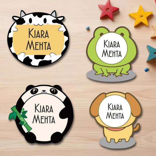 Waterproof Personalised Custom Shape Stickers - Pet Parade - Set of 24 Assorted Set - Design Labels & Stickers