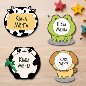 Waterproof Personalised Custom Shape Stickers - Pet Parade - Set of 24 Assorted Set