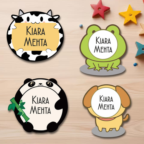 Waterproof Personalised Custom Shape Stickers - Pet Parade - Set of 24 Assorted Set