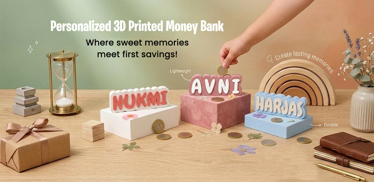 Personalised 3D Printed Name Piggy Bank in Spiderman Theme
