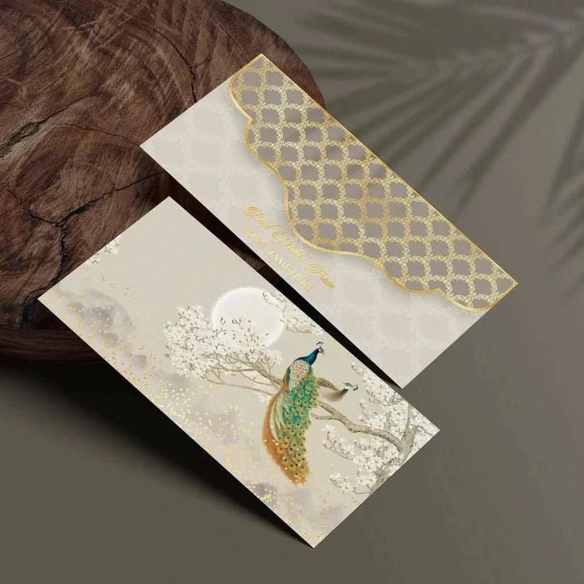 Luxe Personalised Gift Tags - Moonlit Peacock - Chatterbox Labels-Gift Tags