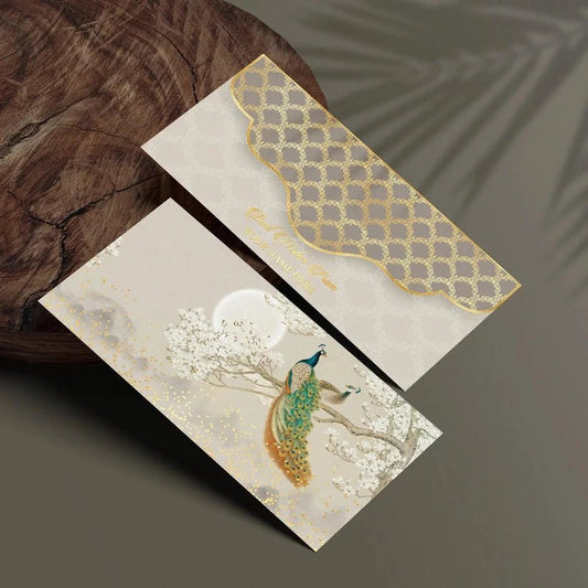 Luxe Personalised Gift Tags - Moonlit Peacock - Chatterbox Labels-Gift Tags