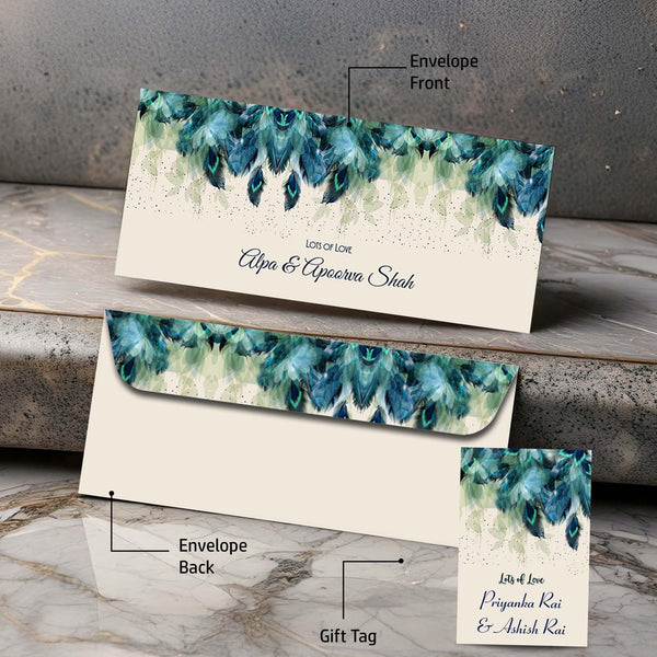 Personalised Money Envelopes - Morpanky Design - Set of 20 - Chatterbox Labels - Envelopes