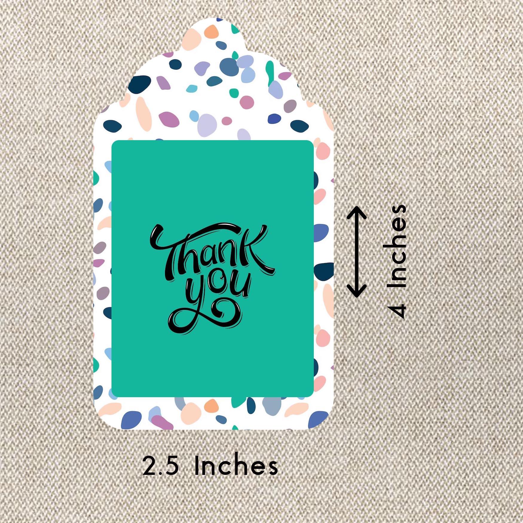 Personalised Thank You Cards - Mosaic Moments - Set of 15 - Chatterbox Labels - Thank You Cards