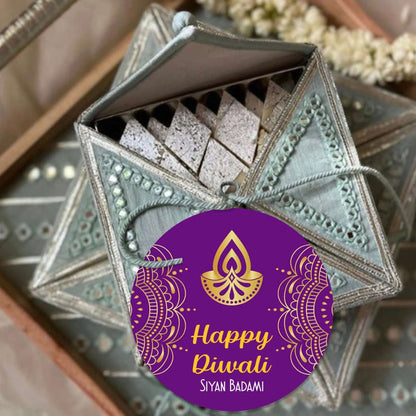 Happy Diwali Gift Tags/Gift Labels - Die - Cut Shape - Mystic Royale Design - Chatterbox Labels - Gift Tags