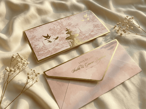 Luxe Gold Foil Money Envelopes - Shahi Baug - Chatterbox Labels - Luxe Envelopes