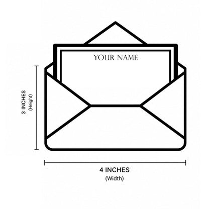 Personalised Note Cards With Envelopes - Crimson Classic - Chatterbox Labels - Notecards