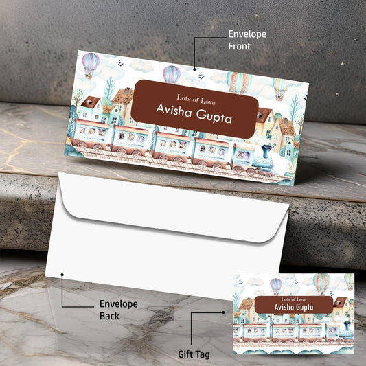 Personalised Money Envelopes - Oldtown Theme - Set of 20 - Chatterbox Labels-Envelopes