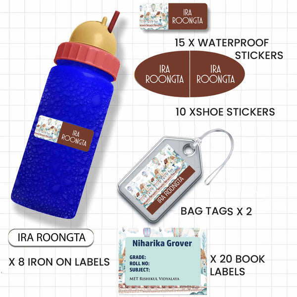 All You Need Pack - Set of 55 pieces - CARS & WHEELS - Chatterbox Labels - Value Packs