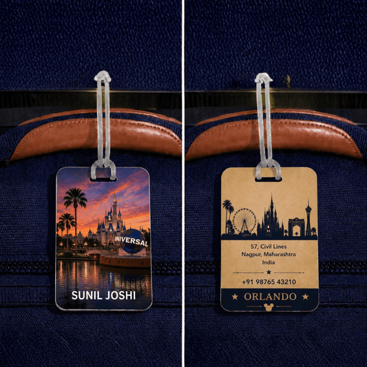 Personalised Luggage Tags - Orlando - Chatterbox Labels - Luggage Tags
