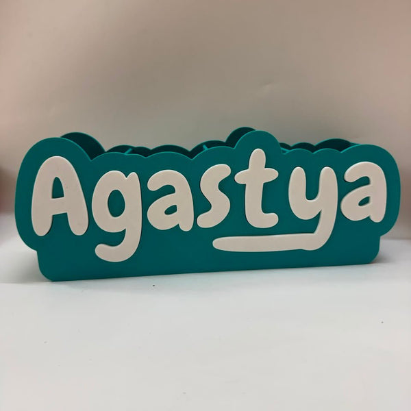 Personalised Name Pen Stand & Desk Organiser - Chatterbox Labels-3D Printed Gifts