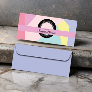 Personalised Money Envelopes - Pastel Geometric Theme - Set of 20 Chatterbox Labels