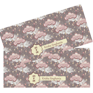 Personalised Money Envelopes -Pink Clouds - Set of 20 Chatterbox Labels