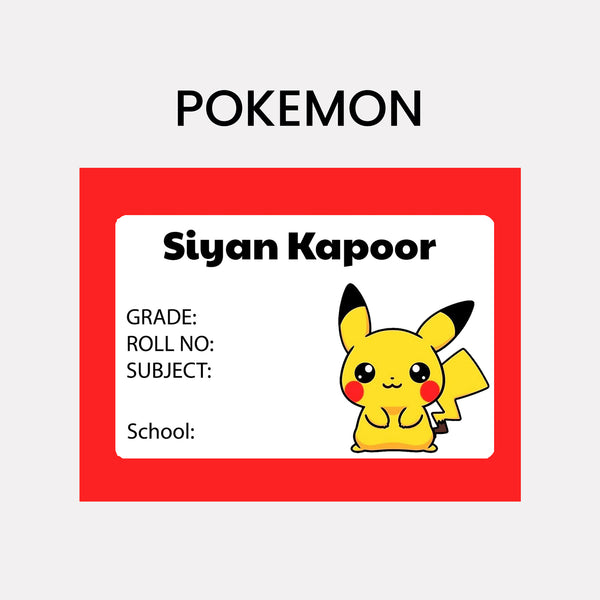 Book Labels & Stickers - CARTOON CHARACTERS - Chatterbox Labels - Book Labels