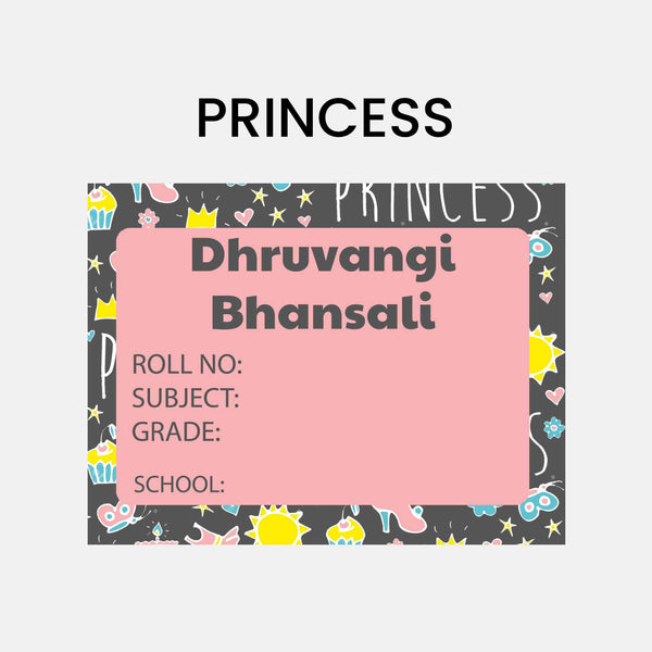 Book Labels & Stickers - GIRLS & PRINCESSES - Chatterbox Labels - Book Labels