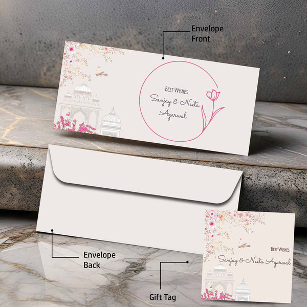 Personalised Money Envelopes - Palace In Blooms - Set of 20