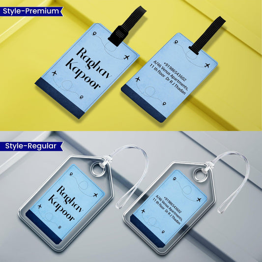 Personalized Luggage Tags - Passporter Design - Chatterbox Labels - Luggage Tags