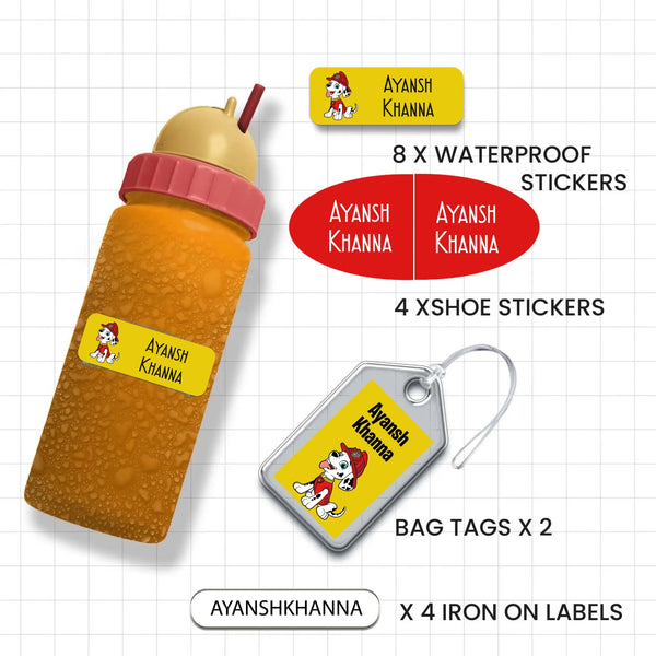 Mini Combo Label Pack - Set of 18 - CARTOON CHARACTERS - Chatterbox Labels - Value Packs