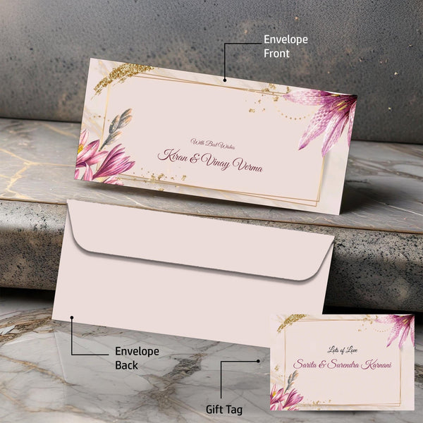 Personalised Money Envelopes - Peach Riviere - Chatterbox Labels-Envelopes