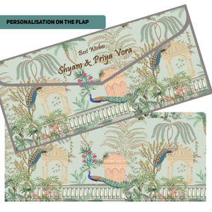 Personalised Money Envelopes - Peacock Garden Theme - Set of 20 Chatterbox Labels