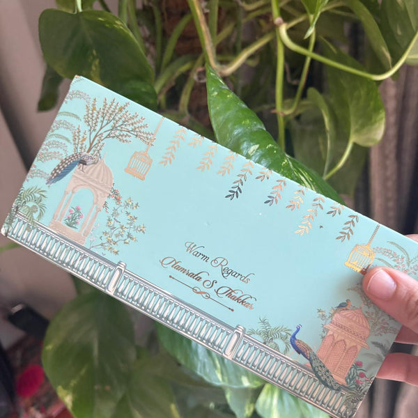 Luxe Money Envelopes - Peacock Garden Green - Set of 20 - Chatterbox Labels - Luxe Envelopes