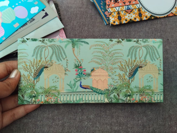 Personalised Money Envelopes - Peacock Garden Theme - Chatterbox Labels - Envelopes