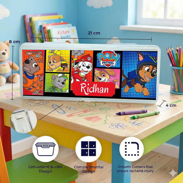 Personalised Pencil Box - Superhero Design - Chatterbox Labels - Pencil Box