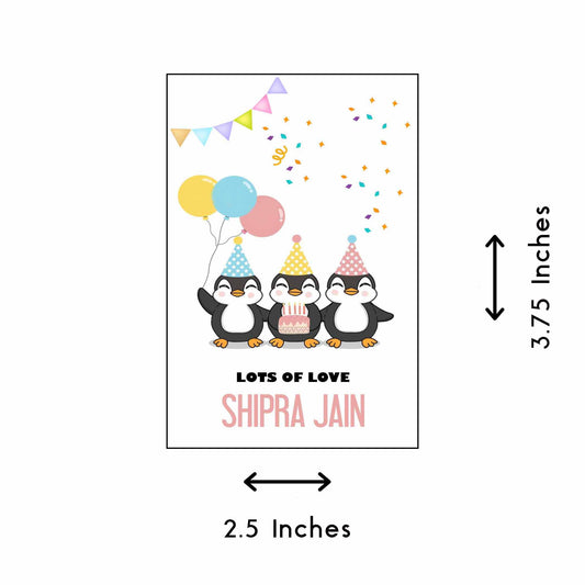 Gift tags / Gift Stickers - Penguin Theme - Chatterbox Labels - Gift Tags