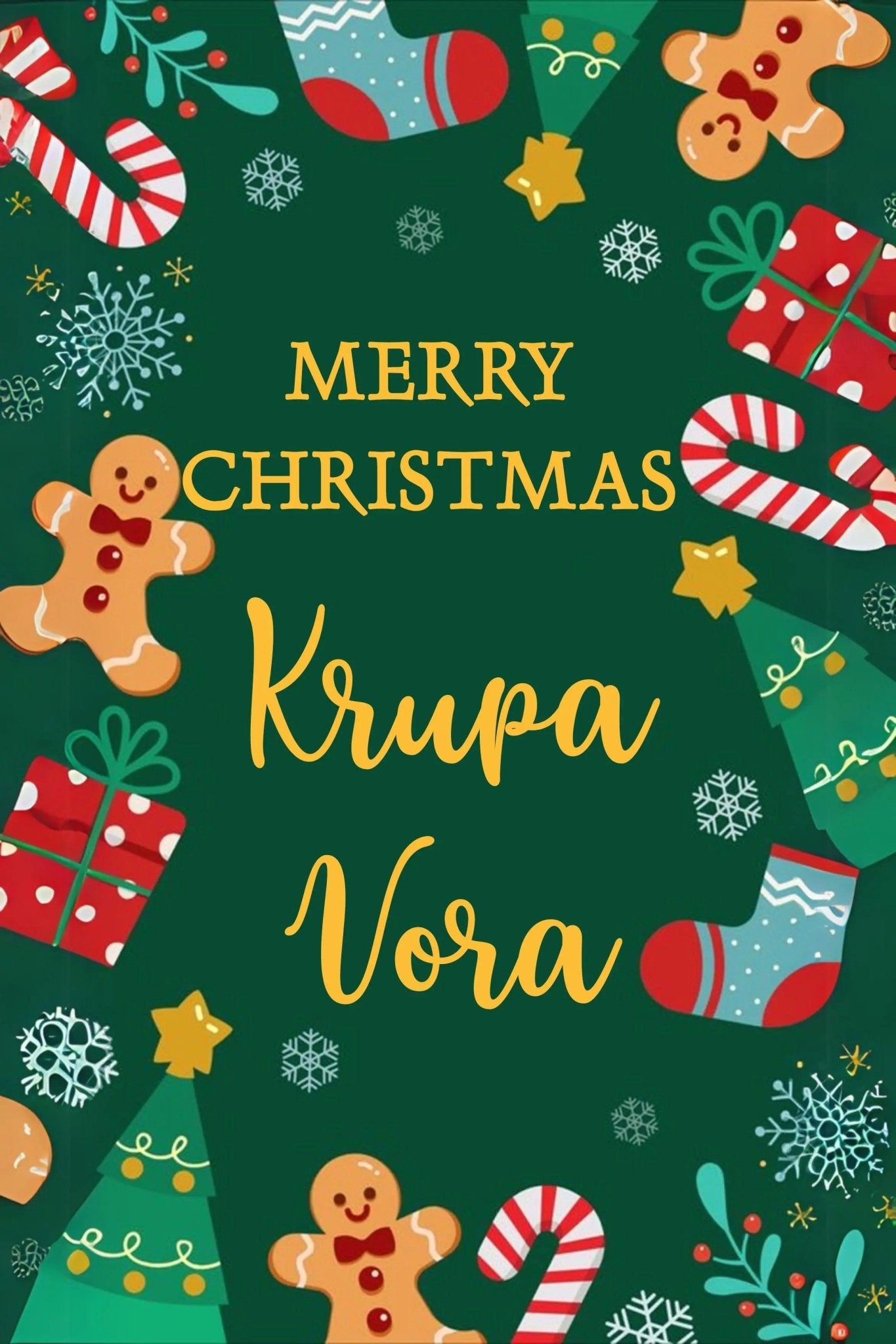 Personalised Christmas Gift Tags - Green Santa - Set of 10 - Chatterbox Labels - Gift Tags