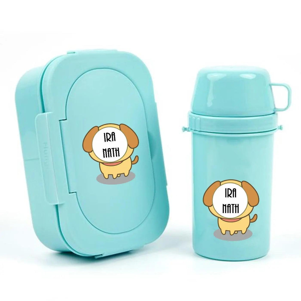 Waterproof Personalised Custom Shape Stickers - Cute Dog Shape - Set of 25 - Chatterbox Labels - Design Labels & Stickers