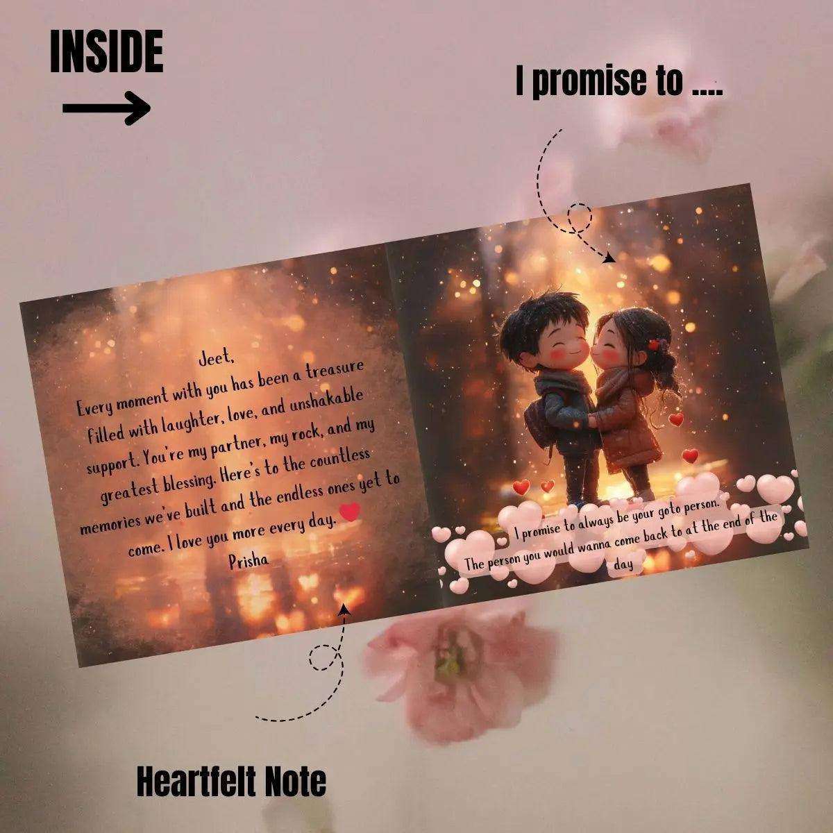Personalised Love Book - Chatterbox Labels - Valentine's book