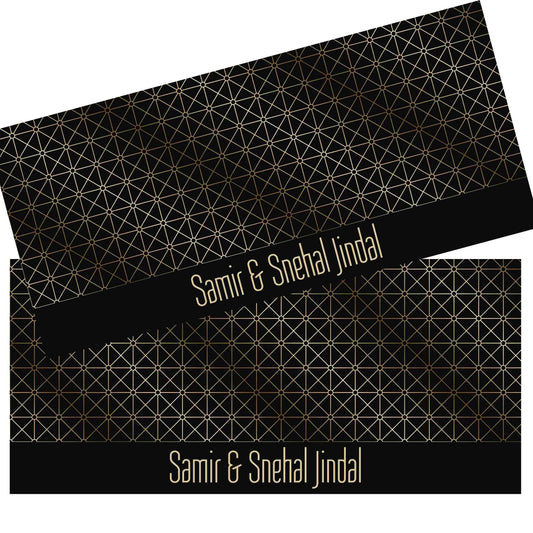 Personalised Money Envelopes - Art Deco Theme - Set of 20 - Chatterbox Labels - Envelopes