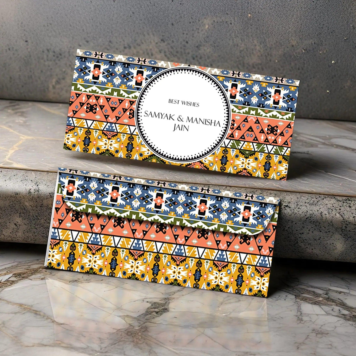 Personalised Money Envelopes - Aztec Theme - Set of 20 - Chatterbox Labels - Envelopes