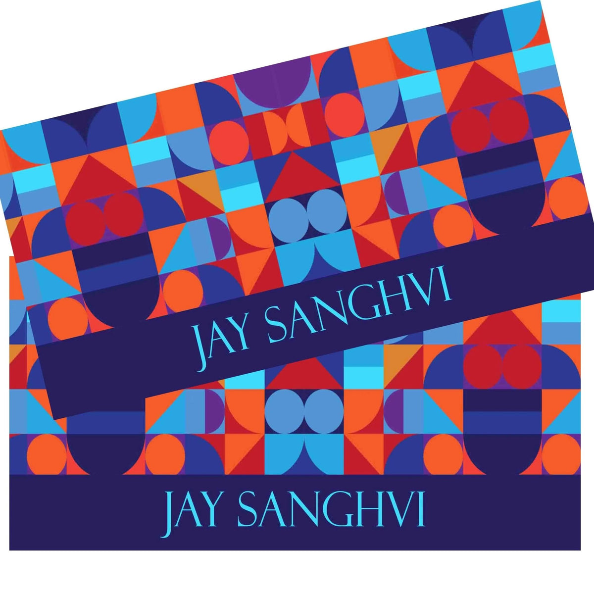 Personalised Money Envelopes - Blue Abstract Theme - Set of 20 - Chatterbox Labels - Envelopes