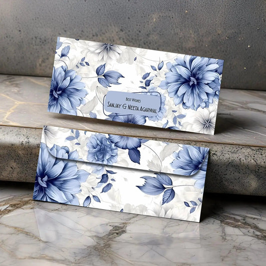 Personalised Money Envelopes - Dusky Blooms - Set of 20 - Chatterbox Labels - Envelopes