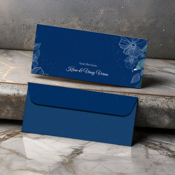 Personalised Money Envelopes - Blue Whisper - Set of 20