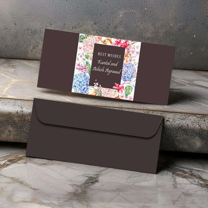 Personalised Money Envelopes - Floral Theme - Set of 20 - Chatterbox Labels - Envelopes