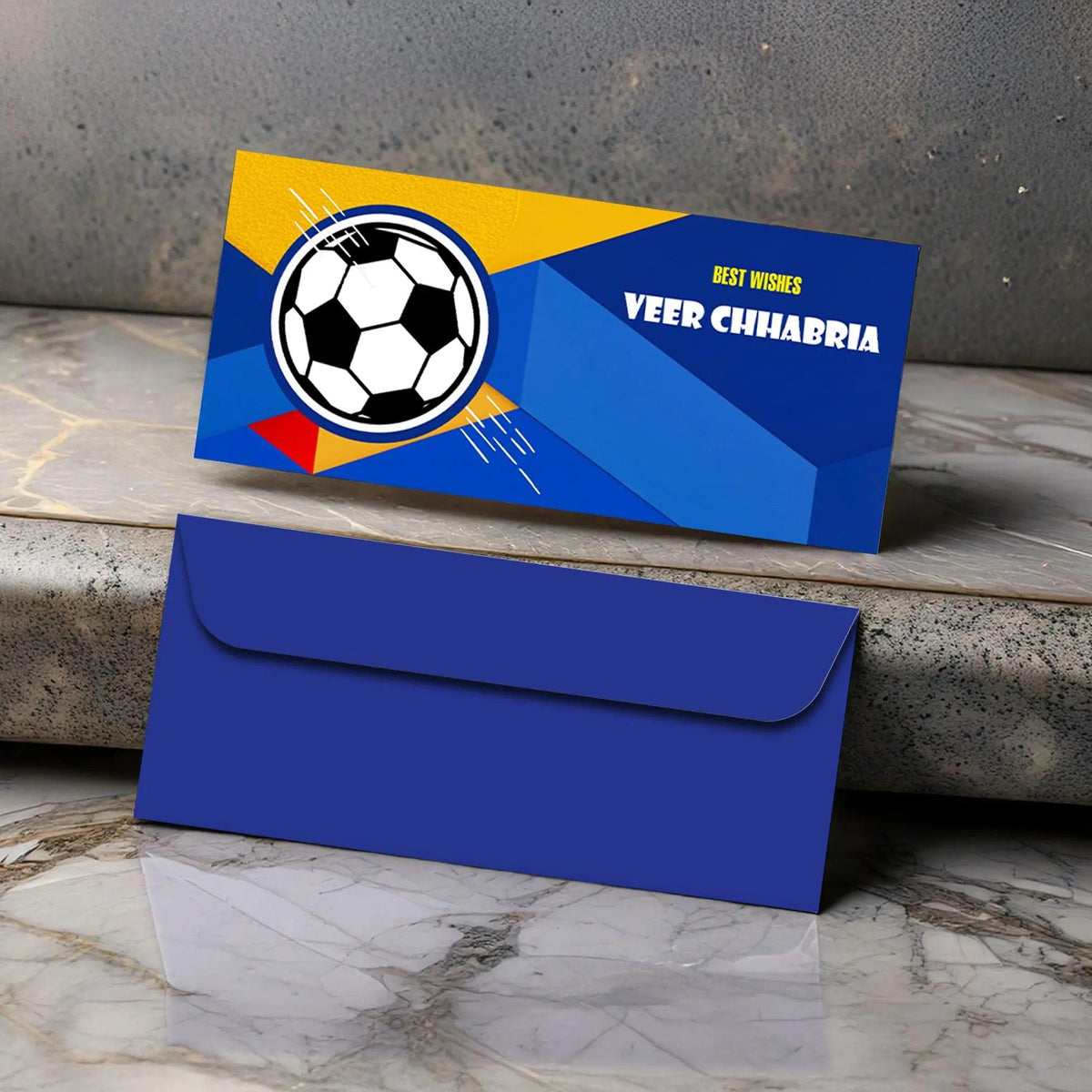 Personalised Money Envelopes - Football Theme - Set of 20 - Chatterbox Labels - Envelopes