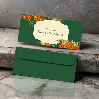 Personalised Money Envelopes - Jade Bliss - Set of 20 - Chatterbox Labels - Envelopes