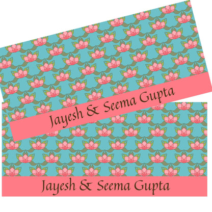 Personalised Money Envelopes - Lotus Theme - Set of 20 - Chatterbox Labels - Envelopes