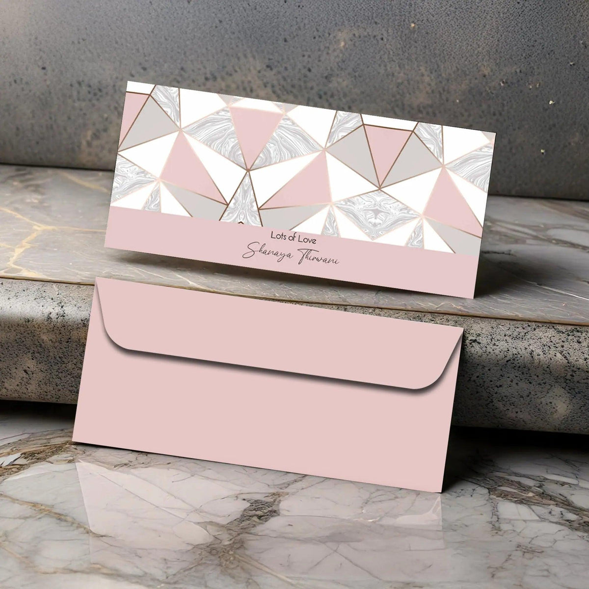Personalised Money Envelopes - Marble Prism Theme - Set of 20 - Chatterbox Labels - Envelopes